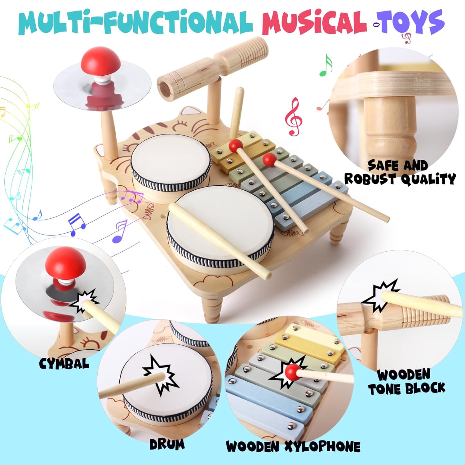 Set di tamburi per xilofono in - Musical Instrument Harmonium recensione e prezzo