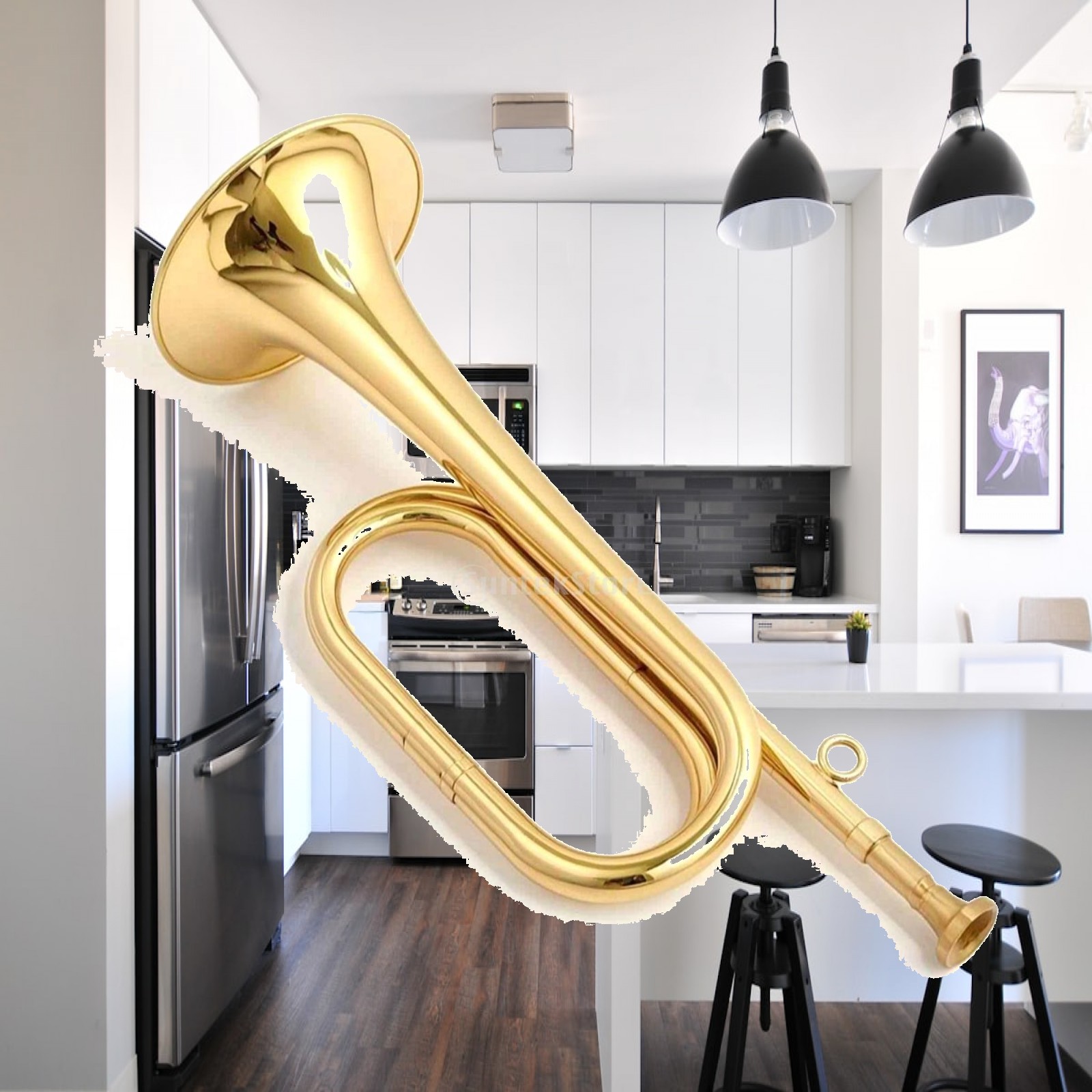 Mini Tromba in Ottone, Strumen - Musical Instrument Bugle recensione e prezzo